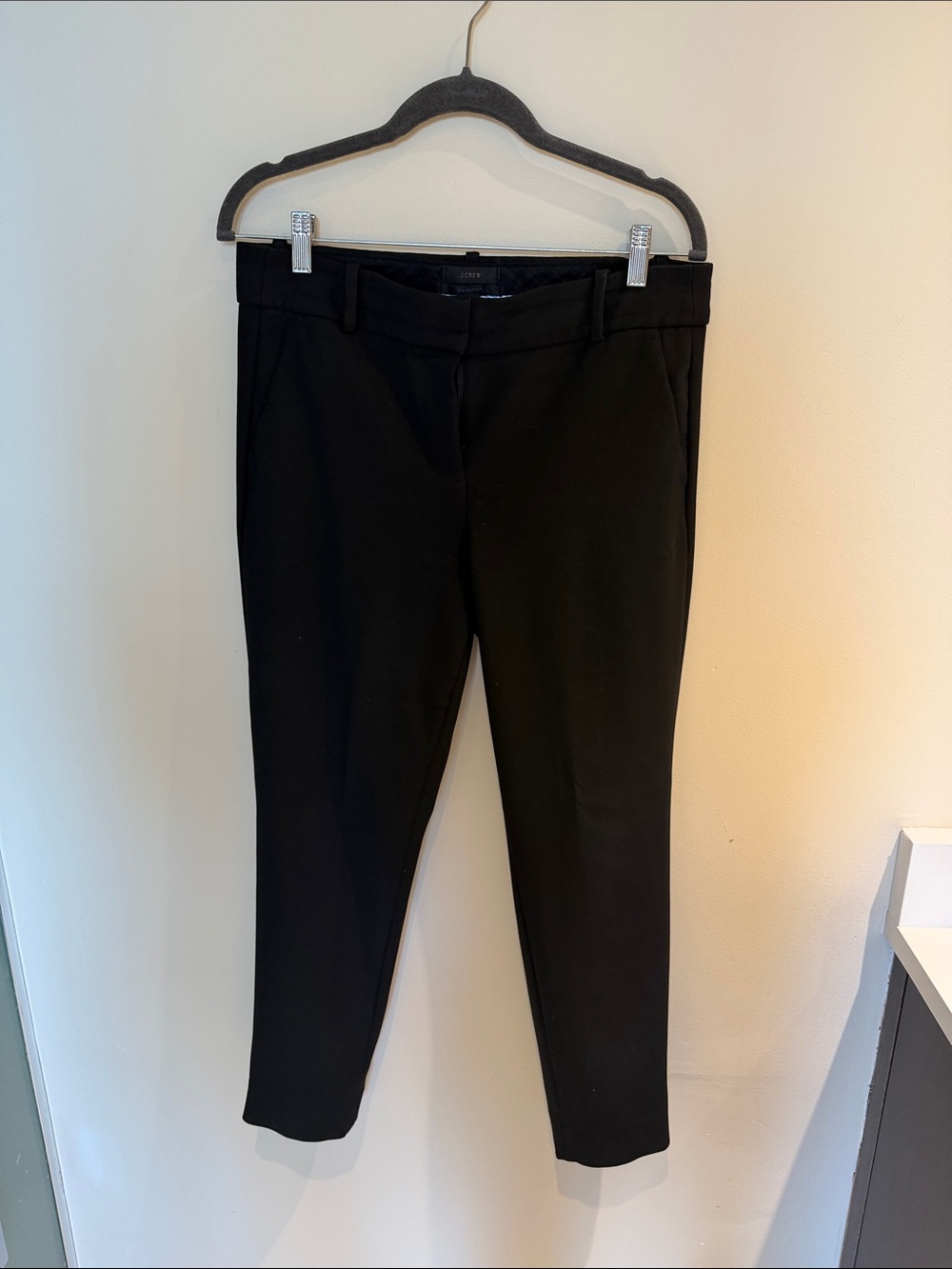 J. Crew Black Cropped Slim Ankle Pants
